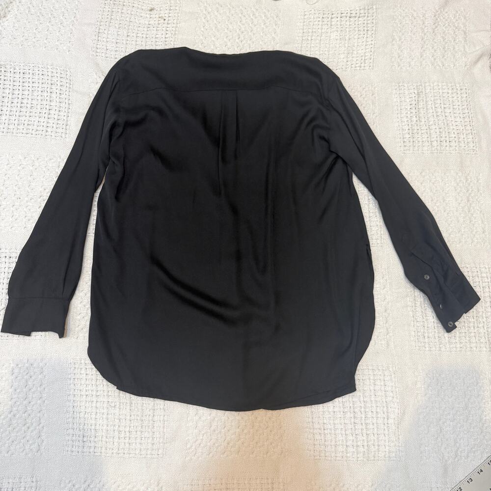 Vince small silk side split curve hem blouse tunic top TLS2 2787 - Picture 10 of 13